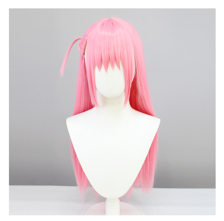 Embrace captivating elegance with this pink long wig designed for anime cosplay. The included cap ensures a comfortable fit, allowing you to effortlessly embody your favorite characters