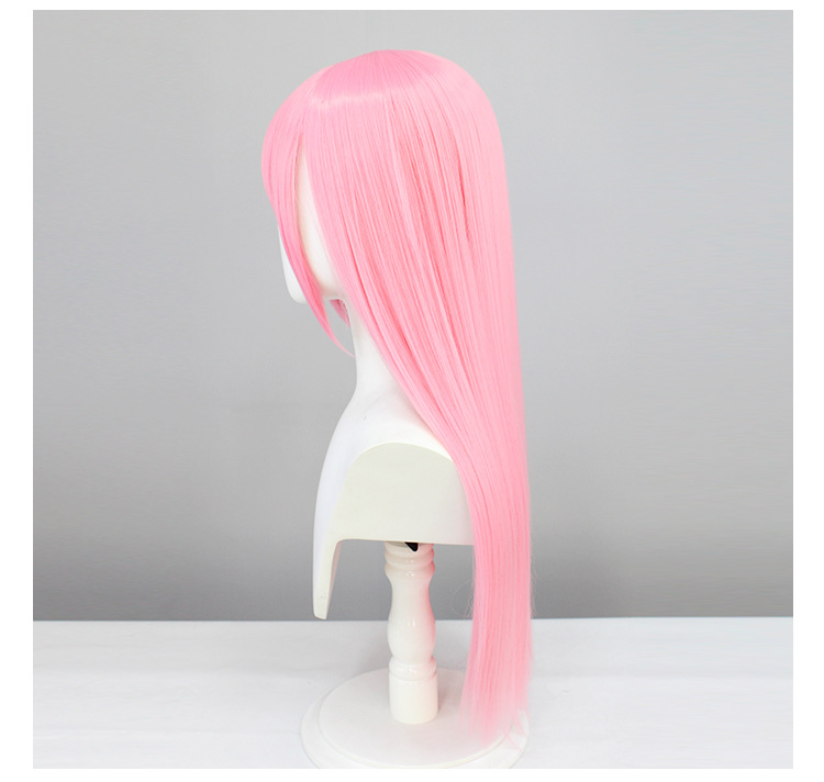 Unleash your creativity with this anime-inspired pink long wig, a must-have for any cosplay enthusiast. The accompanying cap provides a secure fit, making it ideal for bringing characters to life
