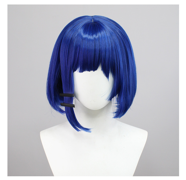 Embrace sassy blue vibes with this short wig and cap, perfect for anime enthusiasts looking to showcase a bold and energetic persona in their cosplay.