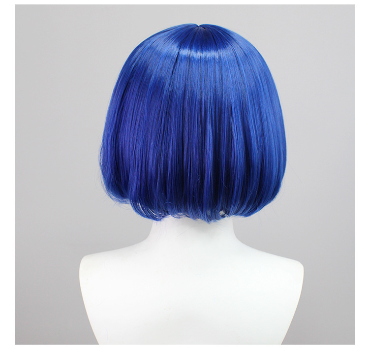 Radiate playful pixie charm with this blue short wig and cap, designed for cosplayers seeking a whimsical and lively appearance in their anime-themed outfits
