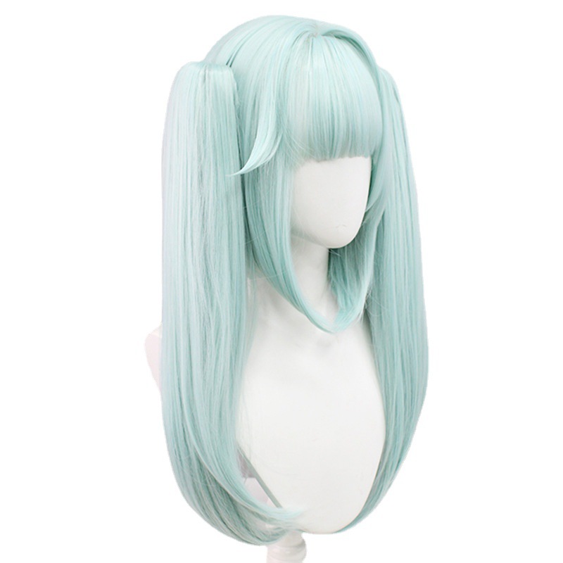 Embrace your inner character with this light green anime wig designed for adults. Complete with a cap for a secure fit, it's the perfect cosplay accessory for a stylish and authentic look
