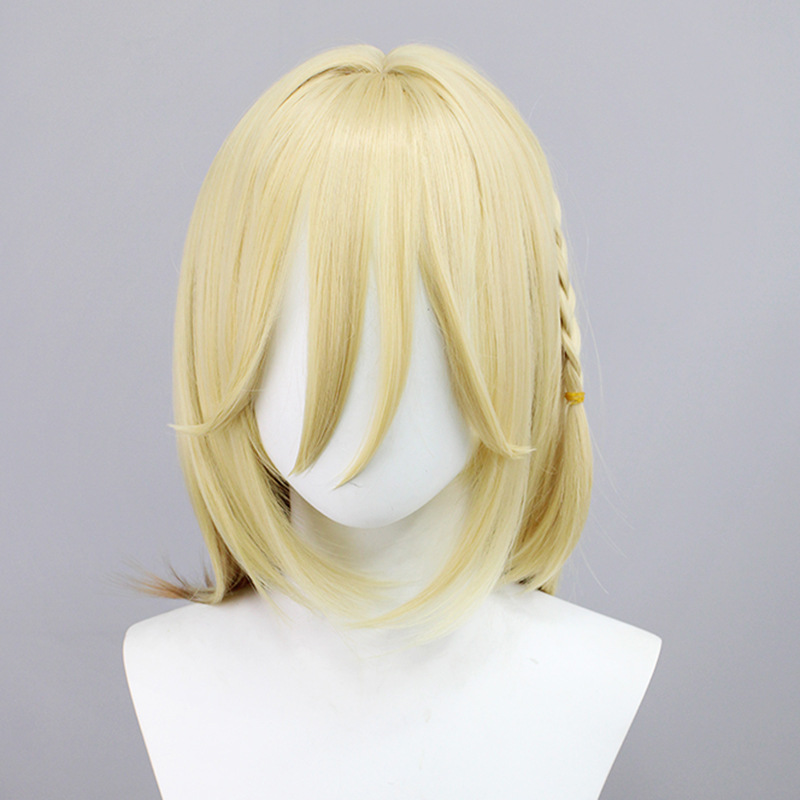 Versatility meets style in our anime wig collection. This short blonde wig, paired with a cap, is the ideal cosplay hairpiece for all occasions, ensuring a chic and effortless look