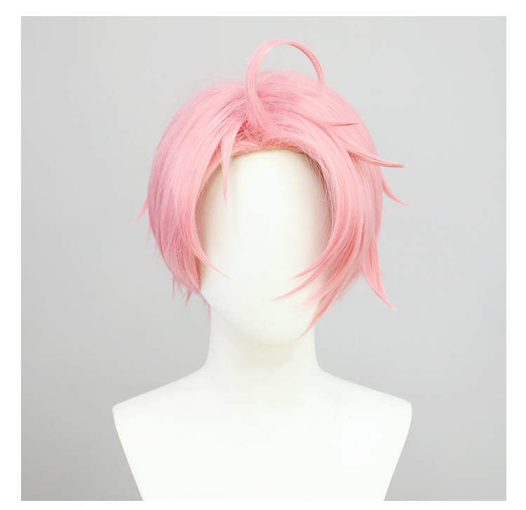 Master the art of cosplay with this men's pink short wig. Complete with a comfortable cap, it's the perfect choice for bringing your favorite anime characters to life with style