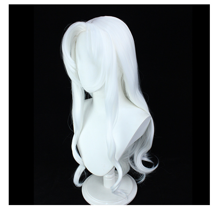 Unleash versatile charm with this long white cosplay wig designed for adults. Whether you're channeling anime heroes or enchanting villains, this wig complements various character styles