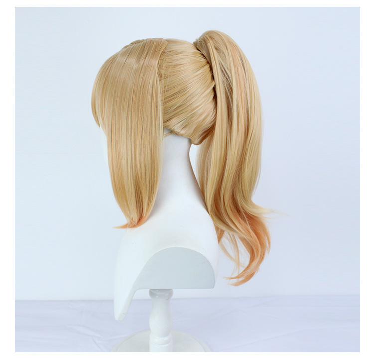 Transform into your favorite anime character with this blonde hair wig, complete with a cap for adult cosplay events
