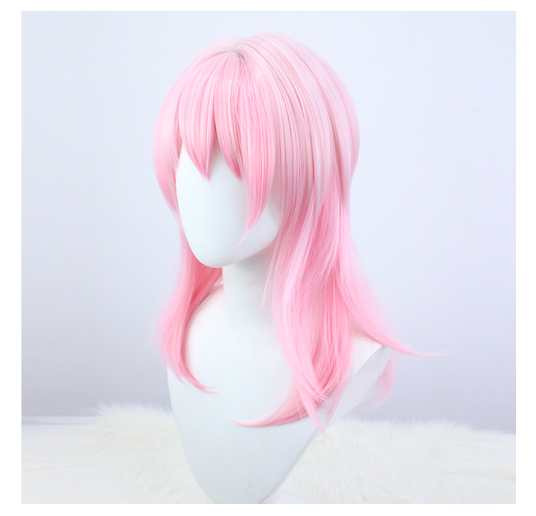 Infuse playful elegance into your cosplay with this pink short wig and cap set for adults. Achieve a stylish look with the added comfort of a secure-fitting cap