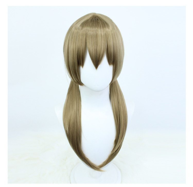 Level up your cosplay game with this brown long wig designed for men, complete with a stylish cap for an added touch of anime-inspired flair