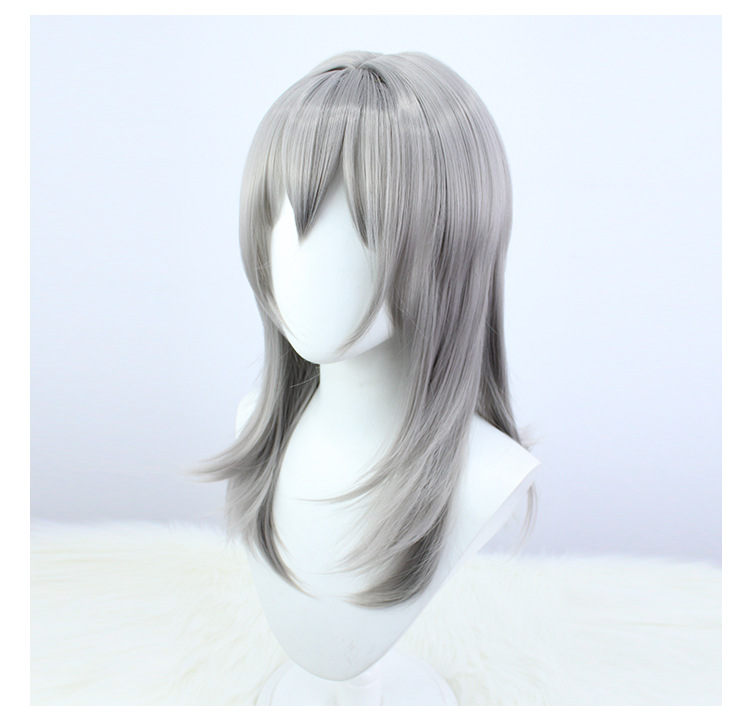 Discover adaptable elegance with this silver short wig and cap combination, catering to both adults and kids in the world of anime cosplay. Unleash versatile character portrayals with confidence