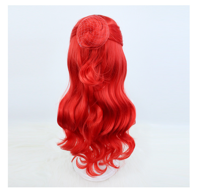 Make a statement with radiant ruby coils in this curly long wig crafted for anime transformations. The accompanying cap guarantees a secure and comfortable fit, allowing you to effortlessly embody the drama and allure of your favorite characters with curly sophistication