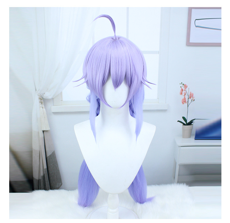 mmerse yourself in vivid allure with this long hair anime wig in striking purple. The accompanying cap guarantees a secure and comfortable fit, enhancing your cosplay experience with a touch of vibrant elegance