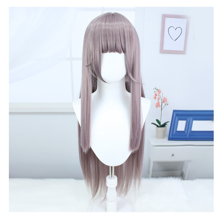 levate your anime look with ethereal charm using this gray-purple long wig. The captivating blend of colors adds a touch of magic to your cosplay ensemble