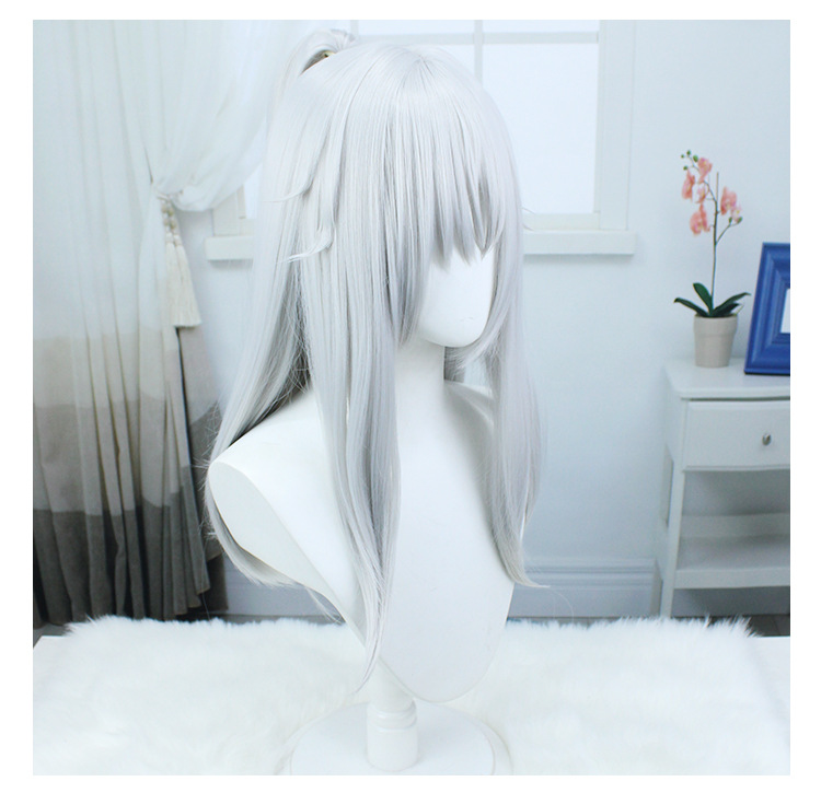 Indulge in exclusive elegance with this white long wig crafted for adult cosplayers. The included cap ensures a snug fit, allowing you to embody characters with confidence and style