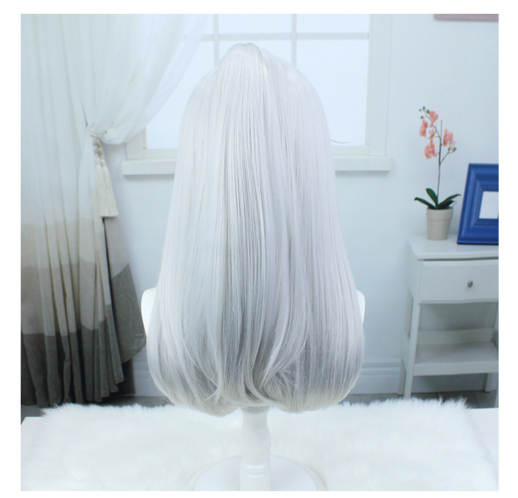 Radiate timeless charm with this white long cosplay wig tailored for adults. The cap guarantees a comfortable fit, making it a classic choice for achieving captivating character transformations in the world of anime