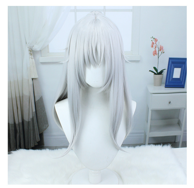 ransform into characters with elegant flair using this long white cosplay wig. The included cap ensures a comfortable fit, making it a must-have accessory for anime enthusiasts seeking versatility and style