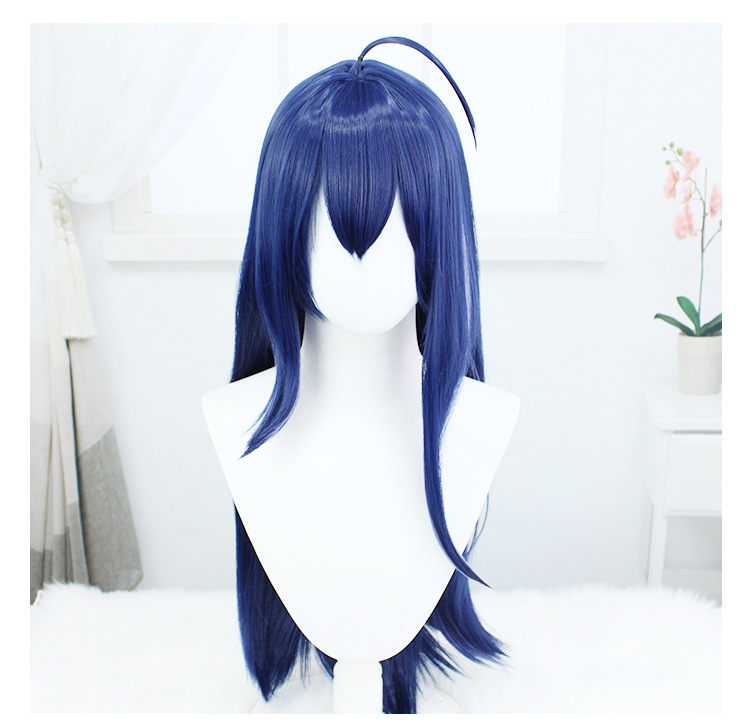 Elevate your anime cosplay with this elegantly styled long wig in captivating purple-blue hues. The included cap ensures a secure and comfortable fit, making it an essential accessory for a stylish and sophisticated look