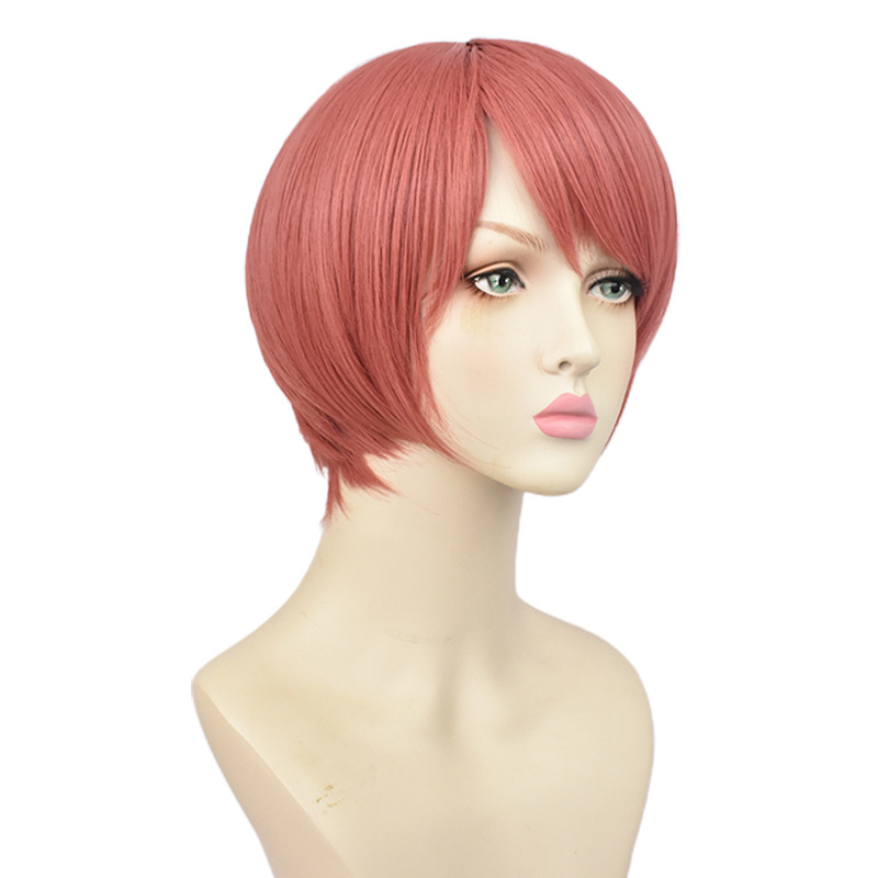 Indulge in the joy of anime with this captivating pink cap wig adorned with playful bangs. Elevate your cosplay experience with a trendy and secure accessory that exudes charm and excitement