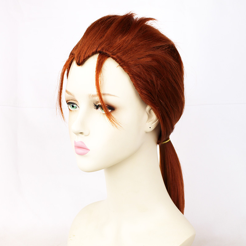 Experience nature's hue with this radish brown short wig designed for anime cosplay adventures. The secure cap guarantees comfort, allowing you to confidently embody your favorite characters with a touch of natural charm