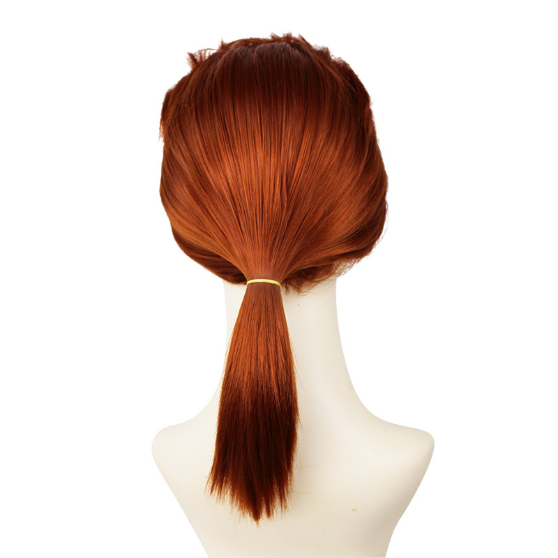 Radiate effortless style with this radish brown short wig crafted for anime cosplay. The secure cap guarantees a comfortable fit, making it an essential accessory for confidently expressing your character's personality
