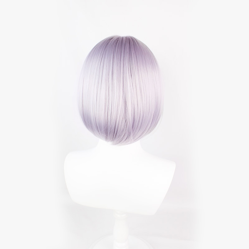 Find bliss in anime cosplay with this silver serenity short wig, accompanied by a fashionable cap. Immerse yourself in the magical world of anime with comfort and style