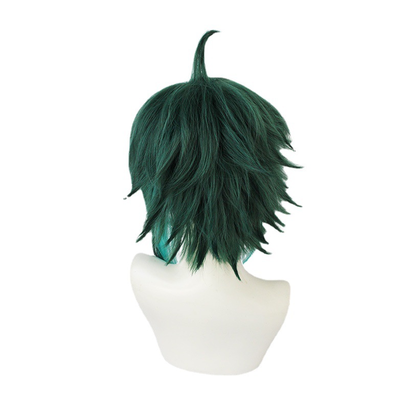 Step into the world of anime fashion with this forward-thinking short green wig for men. Ideal for cosplay, it brings style and authenticity to your character.