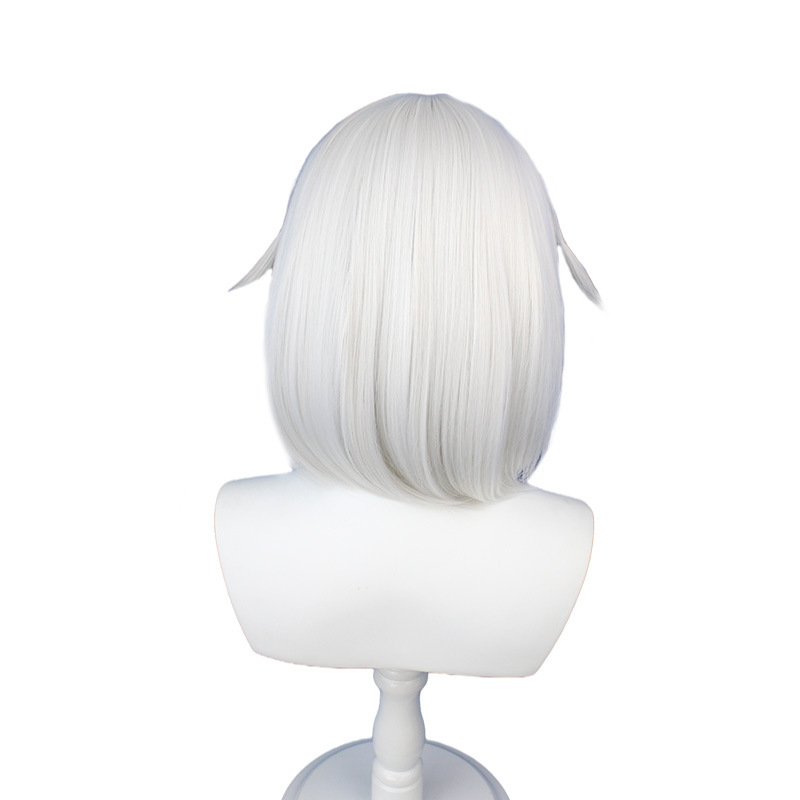 Capture whimsical ethereal vibes with this enchanting long white wig tailored for anime enthusiasts. The accompanying cap ensures a snug fit, providing both comfort and style for your cosplaying adventures