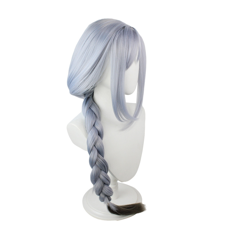 Elegance meets anime cosplay with this long light blue wig. The included cap ensures a secure fit, making it a stylish and practical choice for your costume