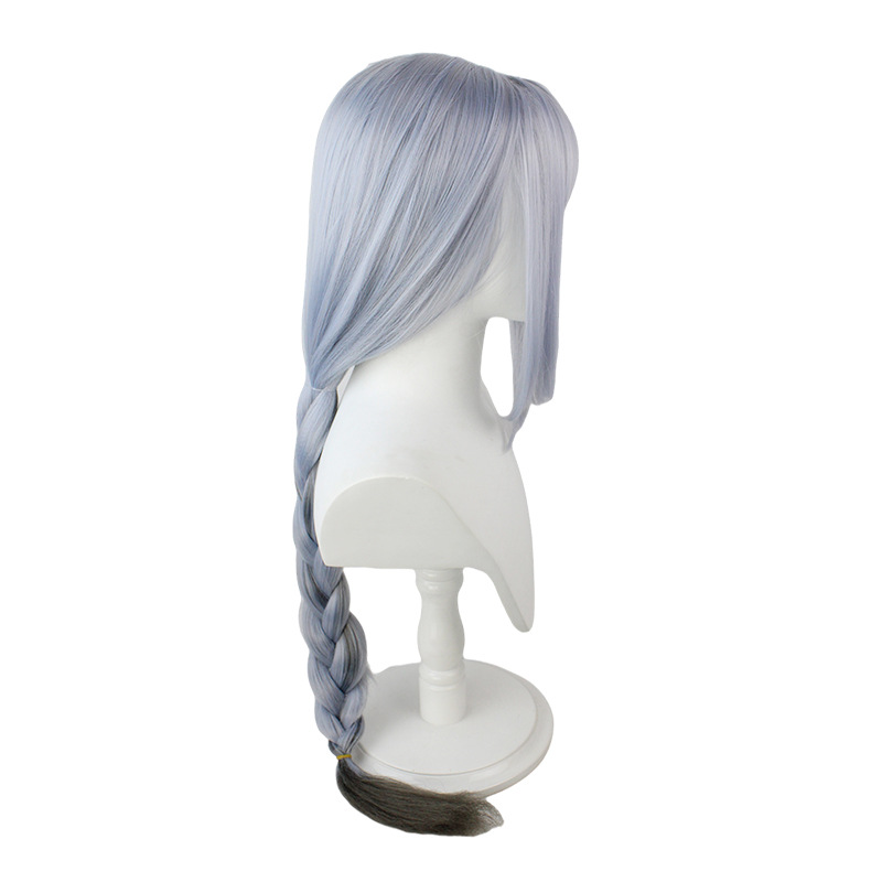 Charm your way through cosplay with this light blue wig designed for anime enthusiasts. The cap ensures a snug fit, making it a delightful accessory for your costume