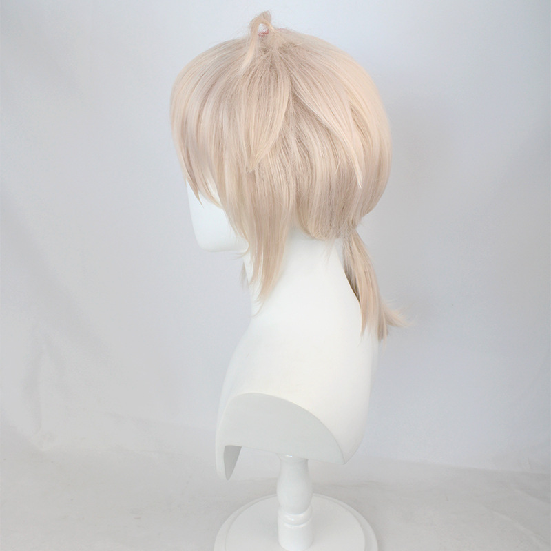 Indulge in premium quality with our blonde cosplay wig, meticulously crafted for men and accompanied by a comfortable cap. Explore a diverse collection of anime wigs for authentic and captivating styles