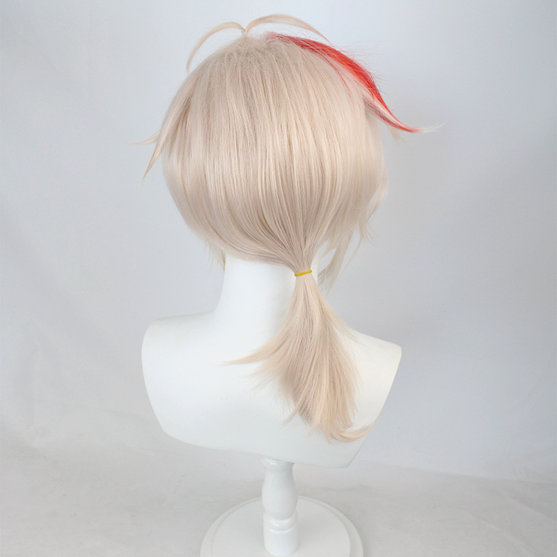 Stay ahead in trends with our trendy blonde anime wig designed specifically for men. The included cap adds convenience, making it a must-have for fellow cosplay enthusiasts seeking a stylish look