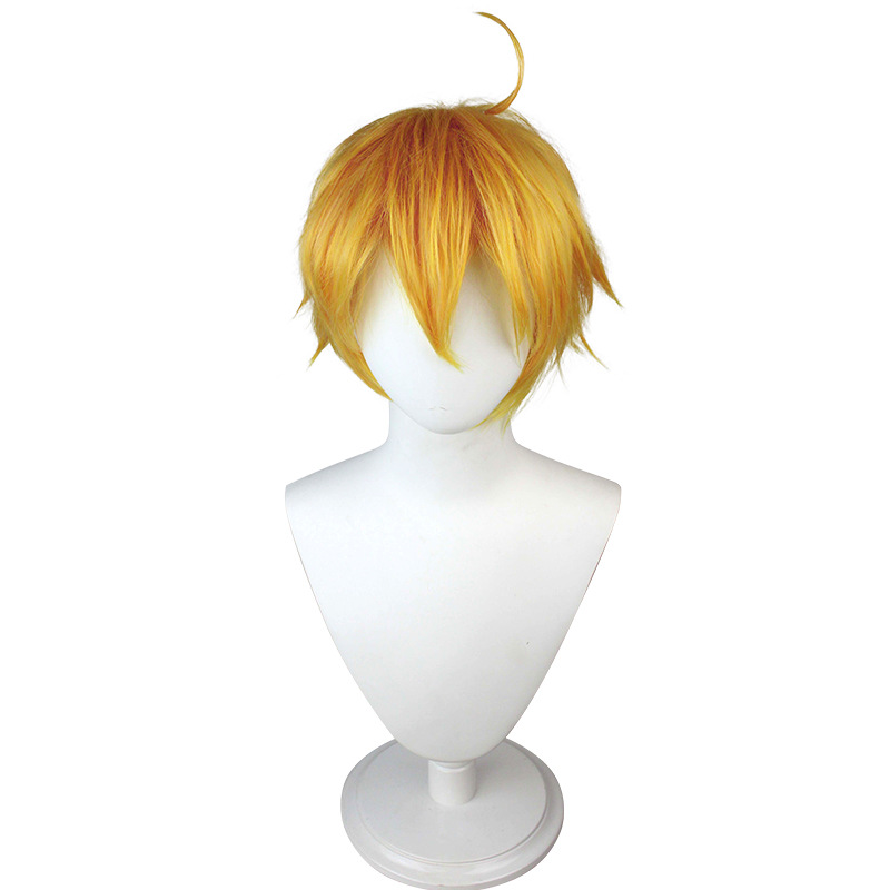 Elevate your look with this yellow cosplay wig, featuring a cap. Explore our vibrant anime wigs collection for a variety of striking and authentic styles