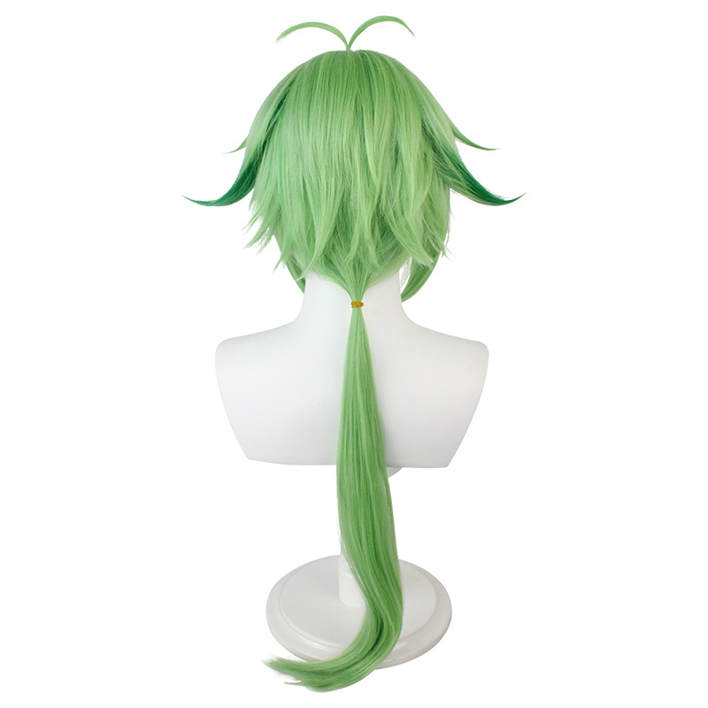 A green hair anime wig, designed as a cosplay accessory for your favorite characters