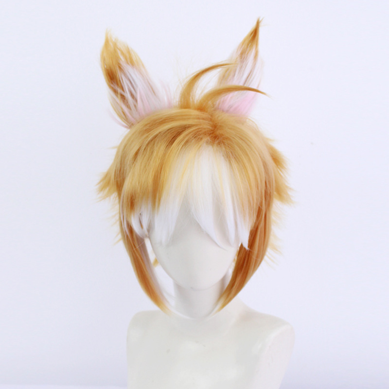 Stylish brown short hair wig for anime cosplay, ideal for various characters