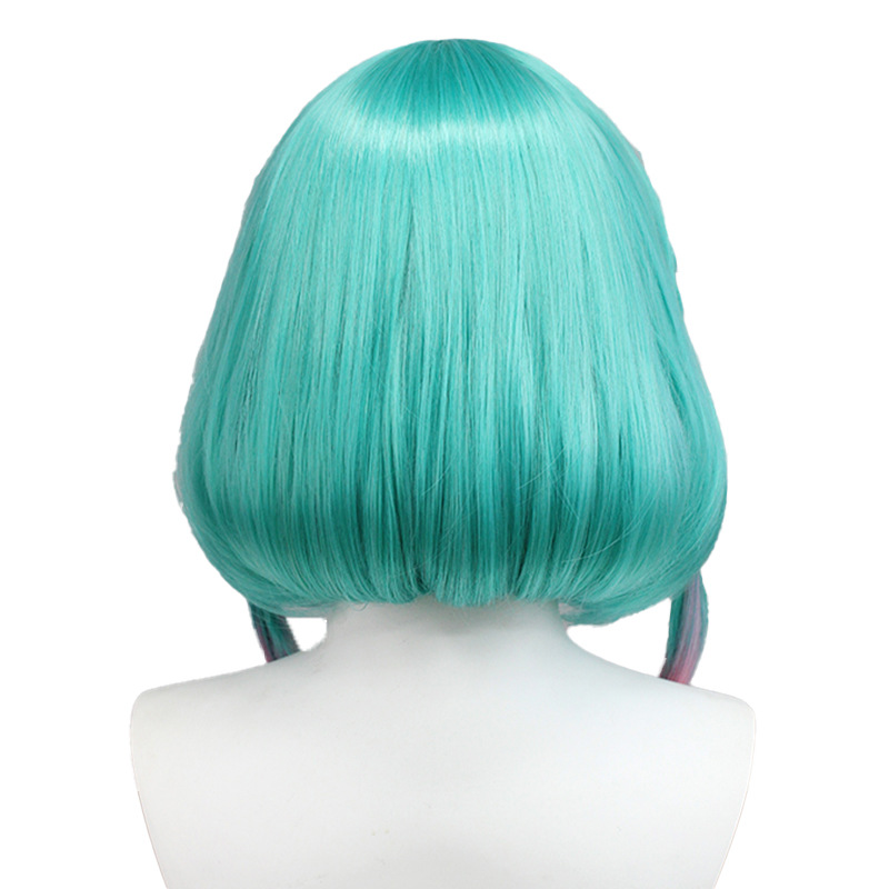 Bring family-friendly fun to life with these green short wigs crafted for both adults and children. Enhance your cosplay experience with these playful and stylish accessories