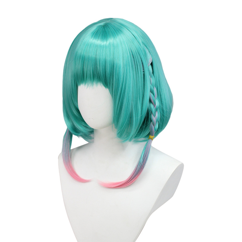 Captivate with youthful green charm using these cosplay short wigs suitable for all ages. Perfect for expressing creativity and bringing characters to life at any event