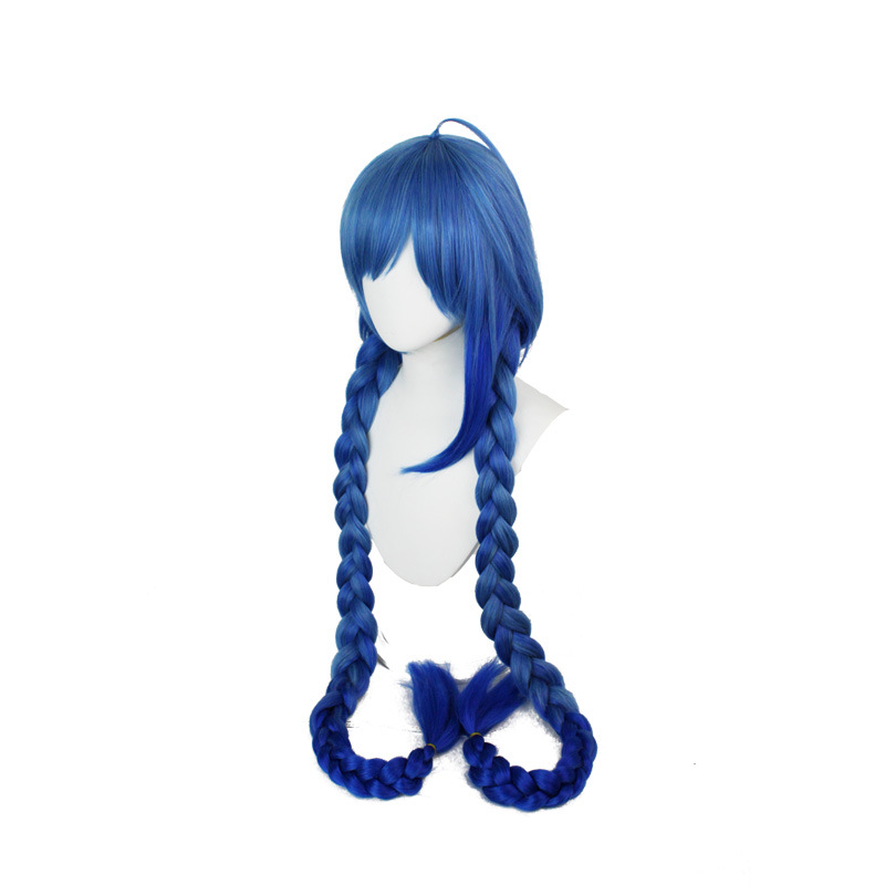 Eye-catching long blue wig, great for adding a pop of color to your outfit
