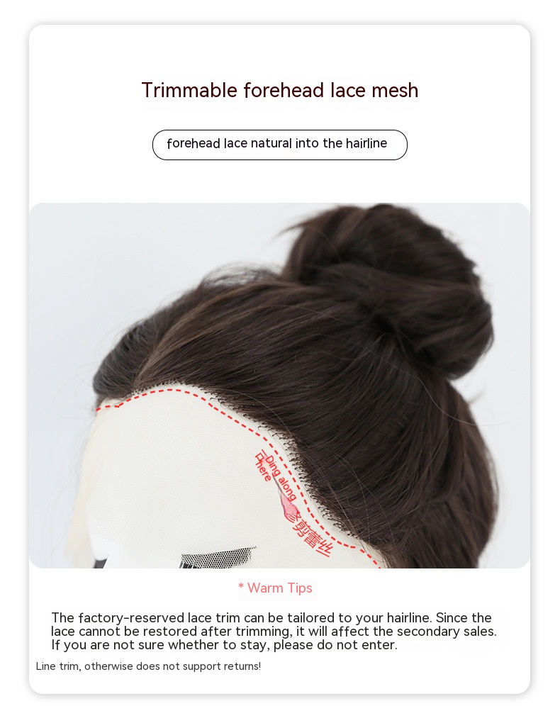 Synthetic lace front wig with hand-woven fibers for a natural look