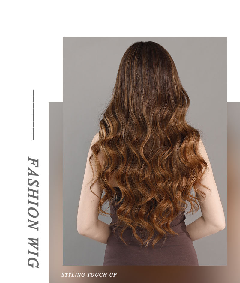 Achieve a spectacular look with this synthetic wig, featuring a glamorous array of multicolored highlights
